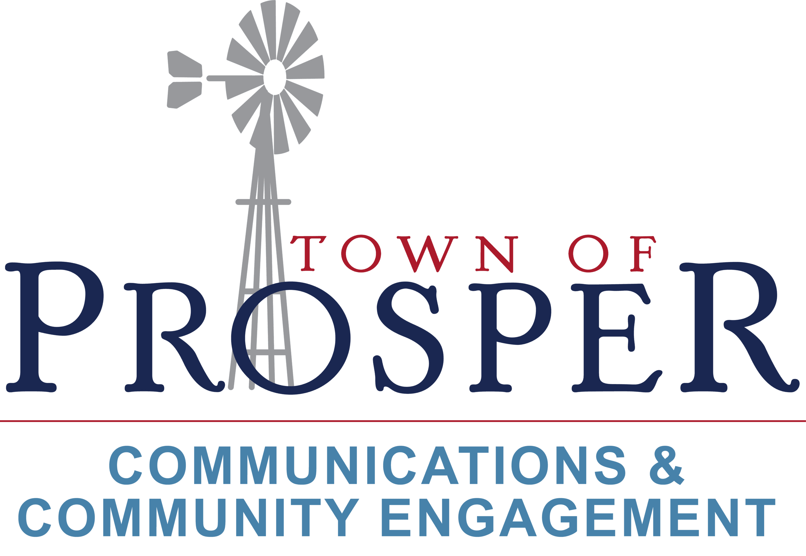 Town of Prosper Comms and Community Eng Logo