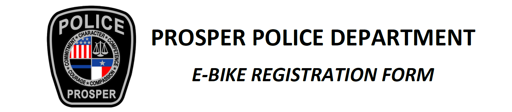 Town of Prosper Ebike Registration Request Form