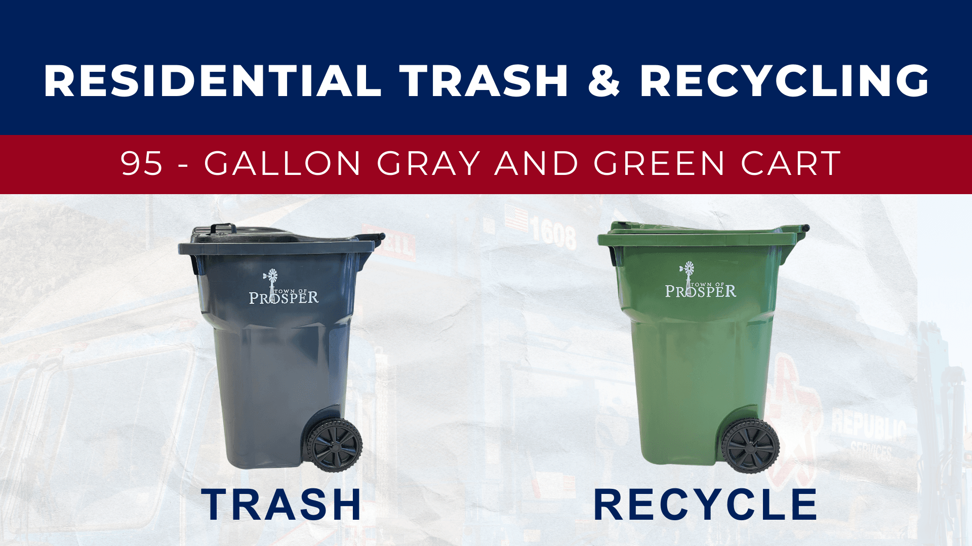 Trash and Recycling Carts