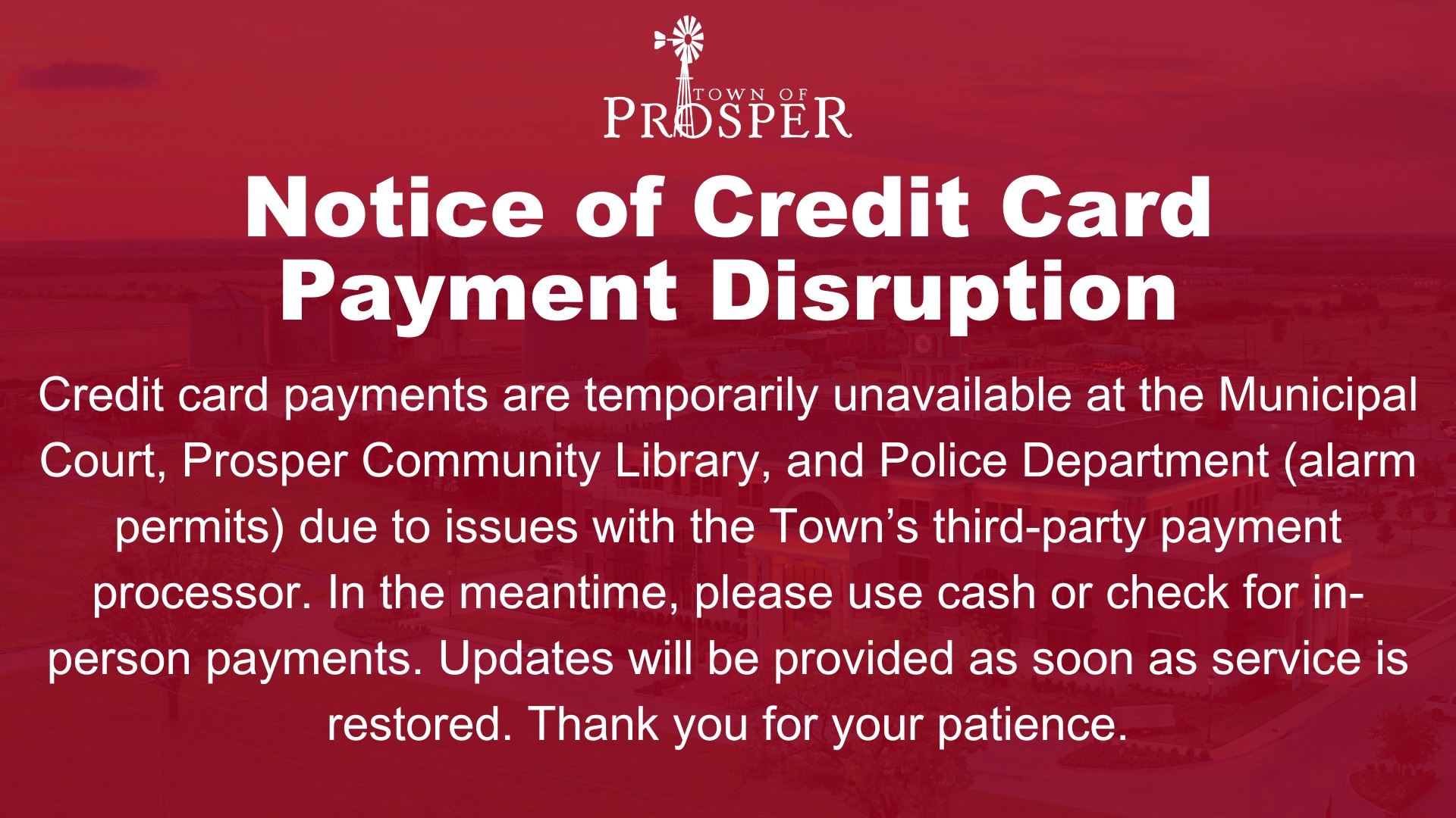 Credit Card Disruption