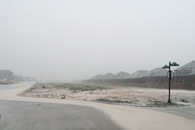 Muddy Runoff in Heavy Rain